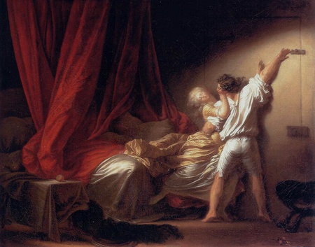 The Lock by Jean-Honoré Fragonard