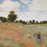 Poppies Blooming by Monet