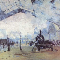 Saint Lazare Train Station by Monet