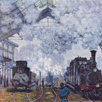 Saint Lazare Train Station by Monet