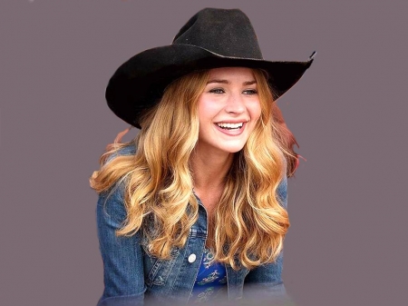 Britt Robertson - hat, cowboy hat, Robertson, Britt Robertson, beautiful, blonde, Britt, Brittany, actress, cowgirl, smile, 2015, model, wallpaper