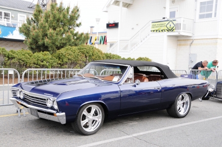 1967-Chevelle-Convertible - dk blue, classic, 1967, gm