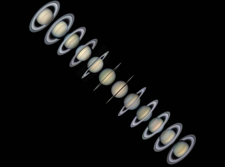 Rings and Seasons of Saturn - space, fun, saturn, planet, cool