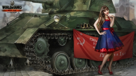 Girls in World of Tanks - Girls in World of Tanks, Girls, Tanks, World, Models