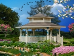 ~*~ Gazebo In The Garden ~*~