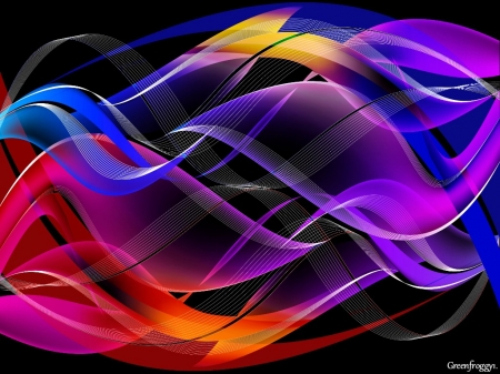 RAINBOW WAVES - RAINBOW, WAVES, CREATION, ABSTRACT