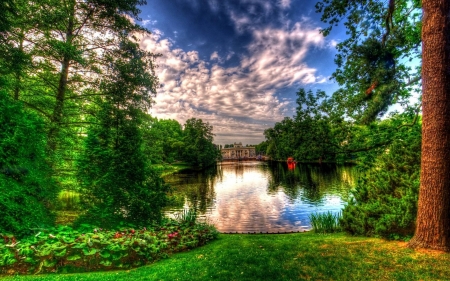 forest lake - lake, forest, cool, fun, nature