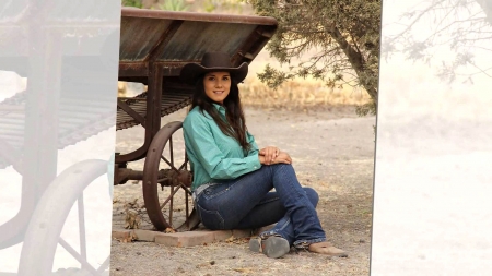 Rest Up - style, girls, western, women, models, hats, ranch, cowgirls, fun, female, boots, fashion