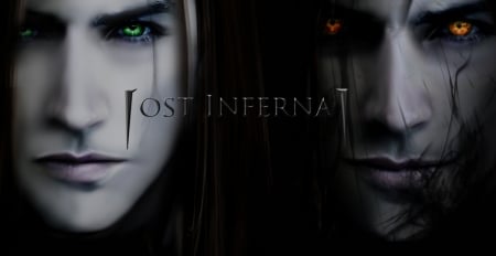 LOST INFERNAL - MALE, EYES, ORANGE, FACE, GREEN, FEMALE, VAMPIRES, GLOWING, RED