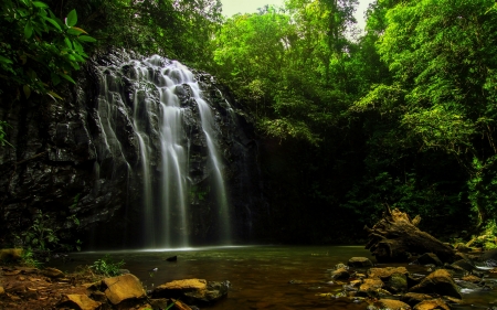 Zille Waterfall, Australia - nature, waterfall, rocks, australia