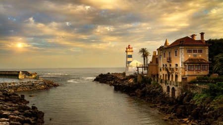 Lighthouse - beautiful, lighthouse, ocean, sea