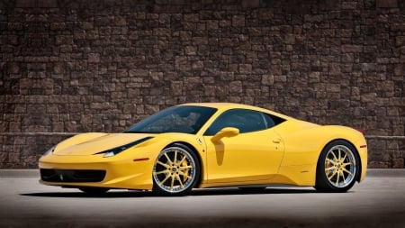 Ferrari 458 Italia - yellow, car, image, 2015, ferrari, 25, 06