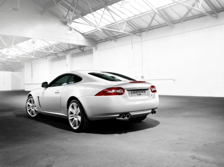 jaguar xkr - jaguar, white, coupe, british