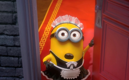 Despicable Me 2 (2013) - anime, yellow, Despicable Me 2, black, fantasy, white, funny, red, movie, cute, minions