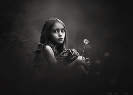 by Lisa Holloway - photography, bw, portrait, lisa holloway, chil