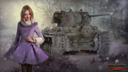 Girls in World of Tanks - girls, tanks, models, world