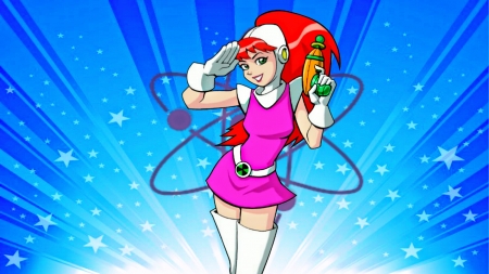 Galactic Guardian Atomic Betty - Atomic Betty, Betty Barrett, cute, Atom, Cartoons, Red Head, TV Series, Lazer Gun