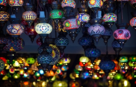 Colors - colors, handmade, lamps, beautiful