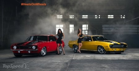 Camaro Ladies - Red, Yellow, Babes, Classic, GM