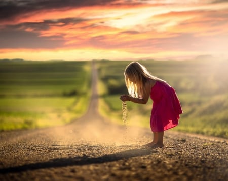 little girl - street, bonny, cute, beautiful, childhood, blonde, adorable, girl, belle, white, little, dainty, desktopnexus, fun, photography, nature, sunset, child, pink, pretty, baby, comely, beauty, sweet, play, kid, sightly, fair, nice, people, lovely, pure