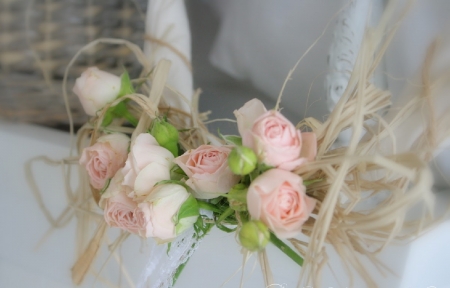 sweet rose arrangement - flowers, roses, arrangement, still life, sweet