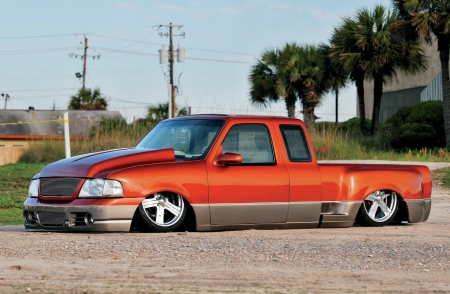 1995-Ford-Ranger - dropped, bagged, ford, truck