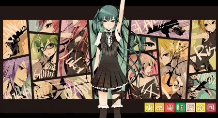 Vocaloid - luka, gakupo, miku hatsune, len, rin, vocaloid, anime, gumi, ia