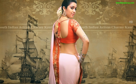 Charmy Kaur In Saree