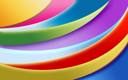 Rainbow - abstract, yellow, blue, pink, colorful, rainbow, purple, red, green, texture, paper