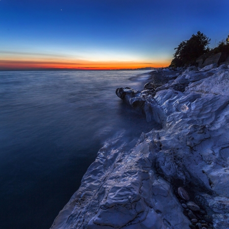 Nature - sky, nature, sea, blue