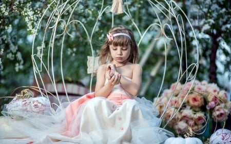 little girl - bonny, flower, cute, beautiful, childhood, blonde, adorable, girl, belle, white, little, dainty, desktopnexus, photography, nature, face, child, seat, pink, pretty, baby, comely, beauty, sweet, set, kid, sightly, fair, nice, people, lovely, pure