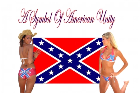 Cowgirls For Unity - girls, women, style, fun, models, female, fashion, cowgirls, hats, western, dixie, political, south, flags