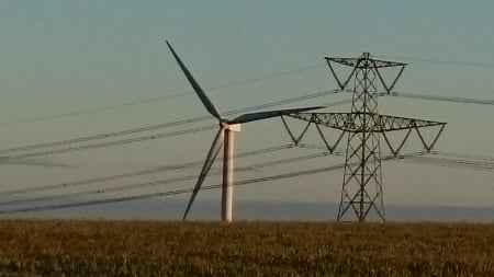 Energy - wind turbine, technology, energy, pylon