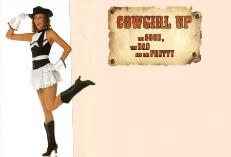 Cowgirl Up - women, fun, female, boots, hats, fashion, models, western, girls, cowgirls, style, signs