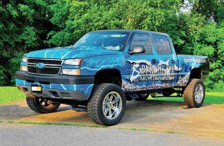 2006-Chevrolet-Silverado - truck, lift, gm, blue