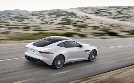 jaguar f type r coupe - british, nature, coupe, jaguar