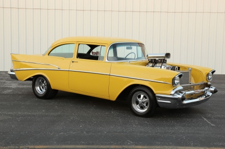 1957-Chevrolet - GM, Yellow, Blown, Classic