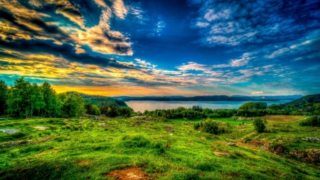 Green land 2291436 - grass, nature, green, sky