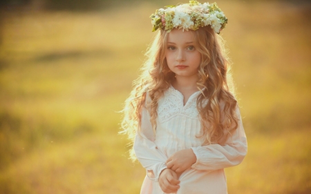 little girl - fun, people, belle, sightly, white, face, childhood, fair, little, bonny, adorable, child, nature, pink, beautiful, sweet, nice, beauty, photography, standing, pretty, baby, cute, fields, kid, dainty, girl, lovely, pure, comely, desktopnexus, blonde, flower