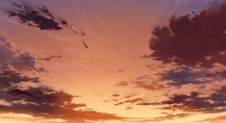 Anime twilight sky - Nature, Scenery, Anime, Twilight, Sky