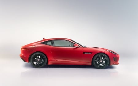 jaguar f type coupe - jaguar, coupe, british, red