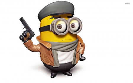 despicable me - despicable, me, dave, gun