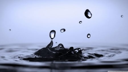 Water splash II. - abstract, fresh, water, photography, drops, HD, splash, wallpaper