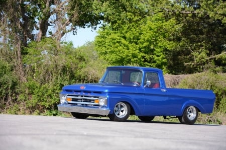 1962-Ford-f-100 - 1962, Truck, Blue, Classic