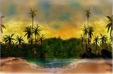 Palmeras - color, pasion, fantasia, vista