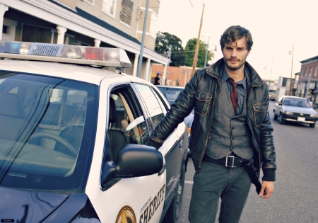 Jamie Dornan - cop, car, man, actor, police, jamie dornan