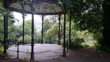 Victorian bandstand - architecture, park, victorian, bath