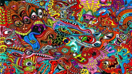 Drawing surreal colourful psychedelic - Psychedelic, Colourful, Surreal, Drawing