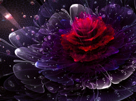 3d Flower - fractals, abstract, fantasy, flower