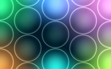 Abstract - abstract, circles, blue, pink, orange, colorful, green, texture, luminos, dot